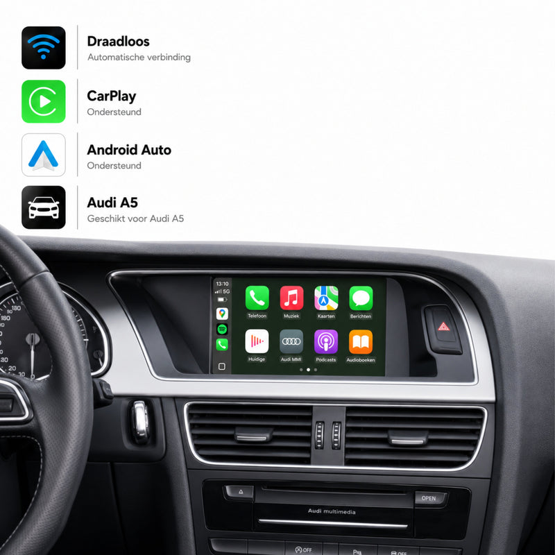 Audi A5, Audi S5 en Audi RS5 | 2007 t/m 2016 | CarPlay & Android Auto Box | MMI 2G-1