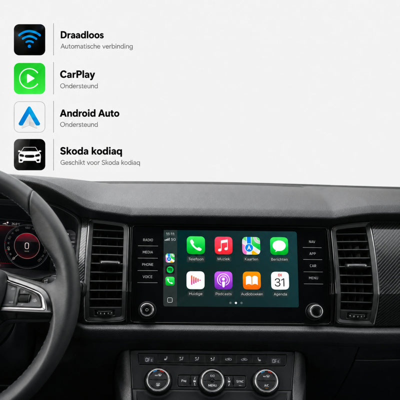 Škoda Kodiaq | 2016 t/m 2021 | CarPlay & Android Auto Box | MIB-1