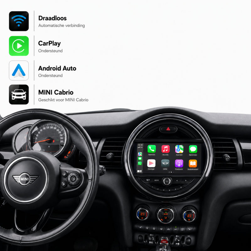 MINI Cabrio | 2018 t/m 2020 | CarPlay & Android Auto Box-1