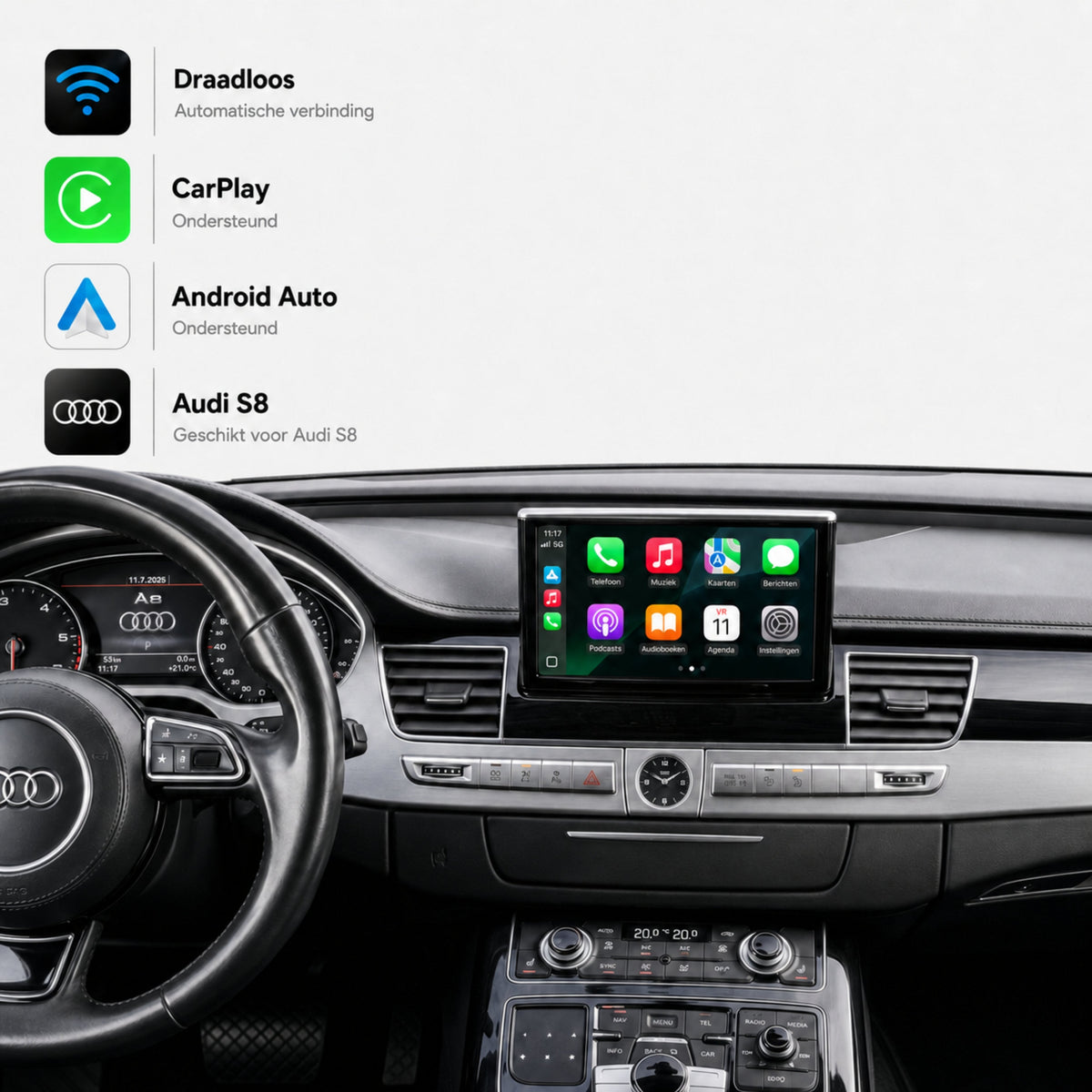 Audi S8 | 2012 bis 2018 | CarPlay & Android Auto Box | MMI 3G
