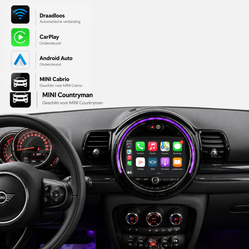 MINI Countryman | 2017 t/m 2020 | CarPlay & Android Auto Box-1