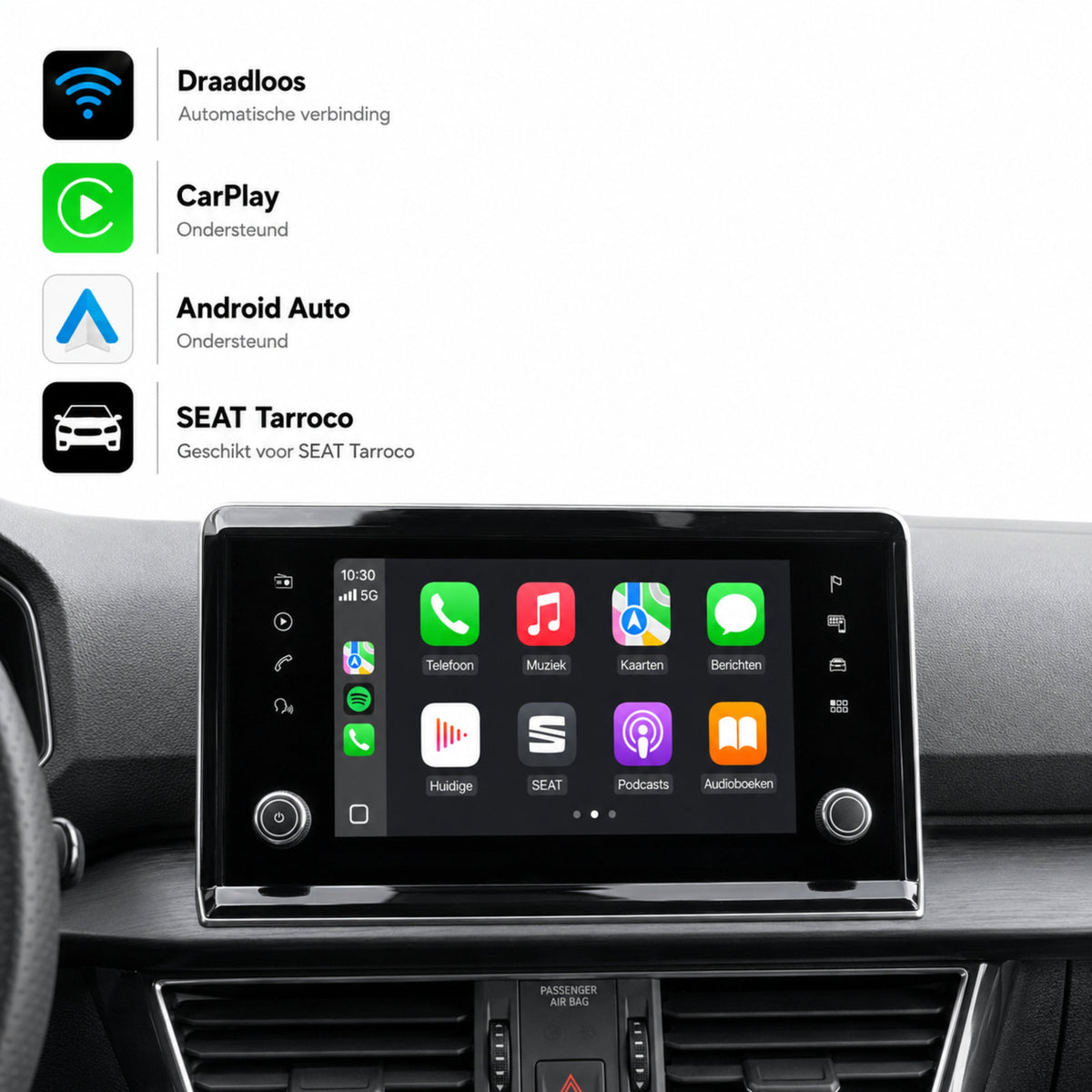 SEAT Tarroco | 2018 t/m 2020 | CarPlay & Android Auto Box | MIB-1