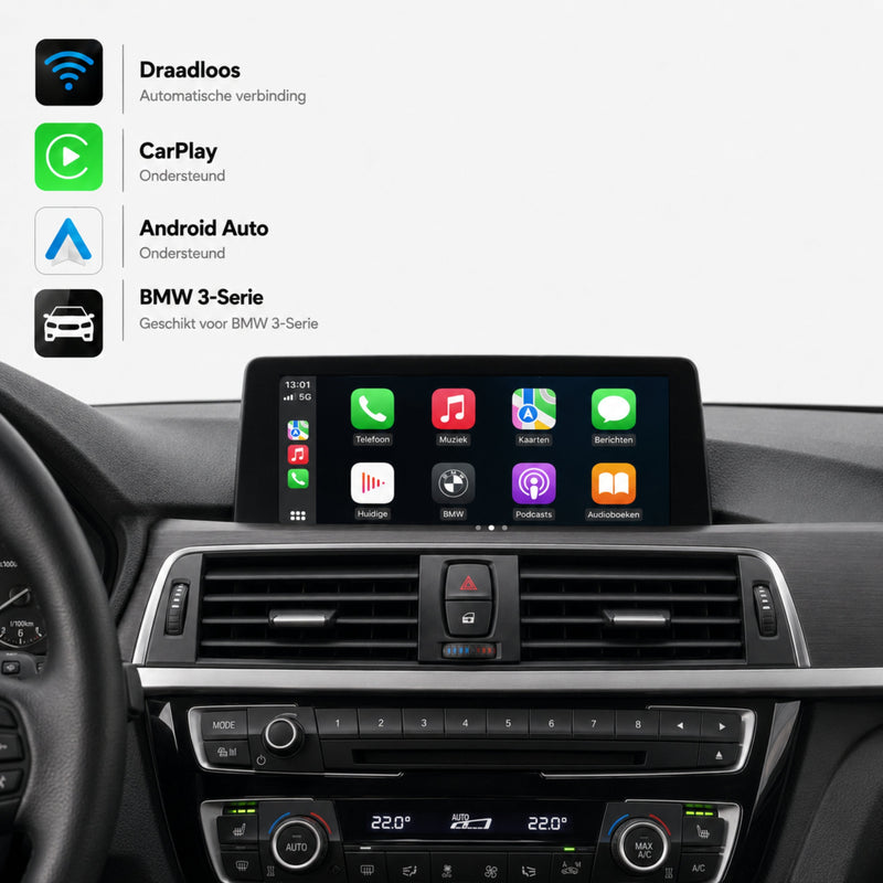 BMW 3 Serie F30/F31 | 2017 t/m 2020 | CarPlay & Android Auto Box | NBT EVO-1