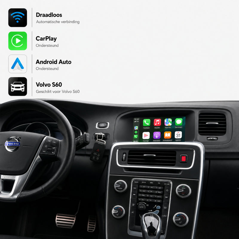 Volvo S60 | 2013 t/m 2018 | CarPlay & Android Auto Box | Sensus Connect-1