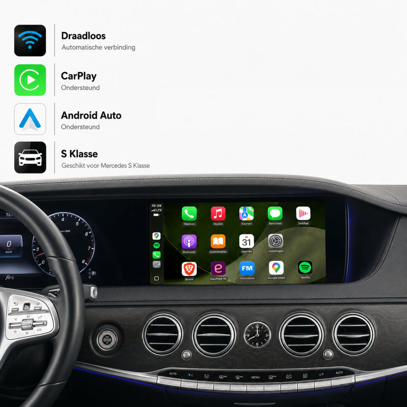 Mercedes S-Klasse W222 | 2017 t/m 2020 | CarPlay & Android Auto Box | NTG 5.5-1