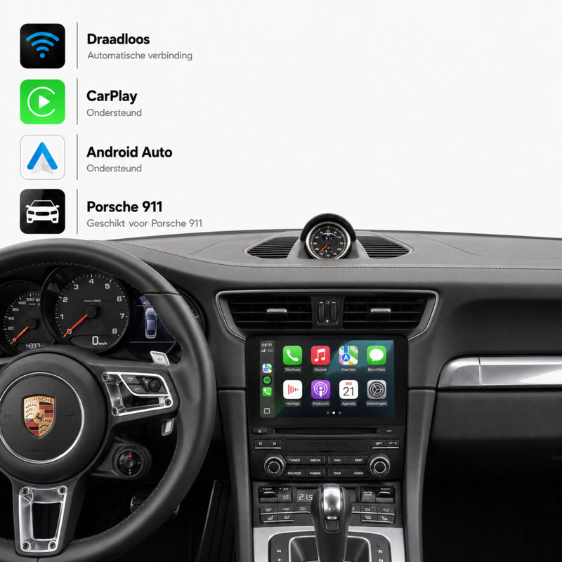 Porsche 911 (991.2) | 2016 t/m 2018 | CarPlay & Android Auto Box | PCM 4.0-1