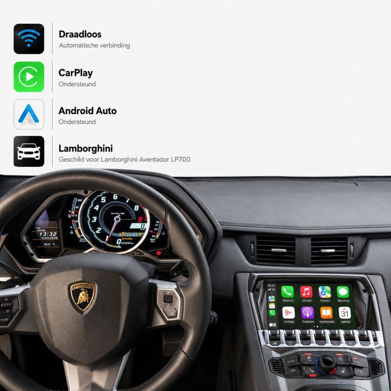 Lamborghini Aventador LP700 | 2012 t/m 2019 | CarPlay & Android Auto Box-1