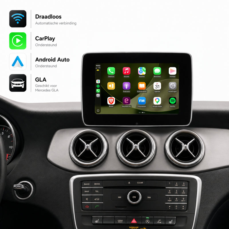 Mercedes GLA-Klasse W156 | 2015 t/m 2020 | CarPlay & Android Auto Box | NTG 5.0-1