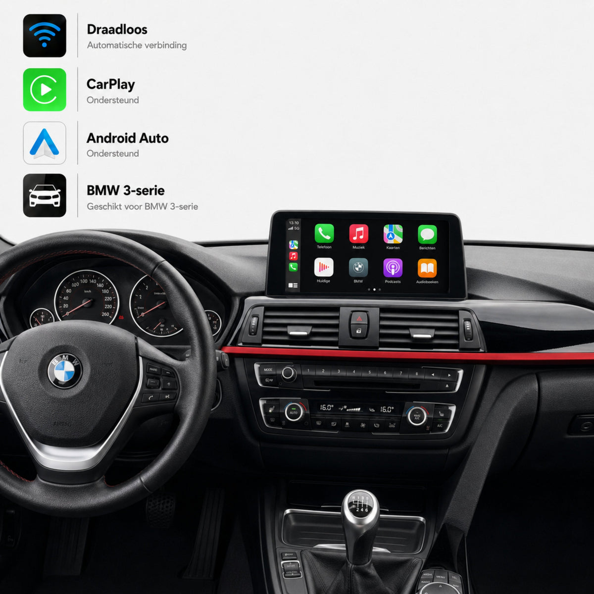 BMW 3 Series E90/E91/E92/E93 | 2008 to 2013 | CarPlay & Android Auto Box | CIC
