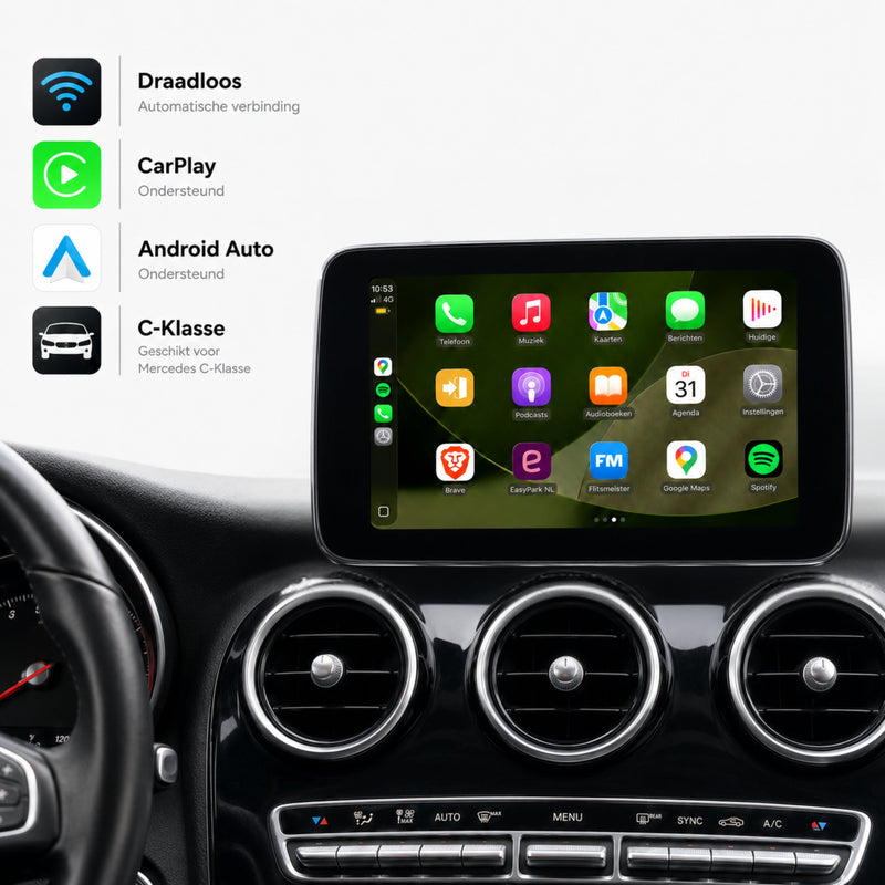 Mercedes C-Klasse W205 | 2014 t/m 2018 | CarPlay & Android Auto Box | NTG 5.0-1