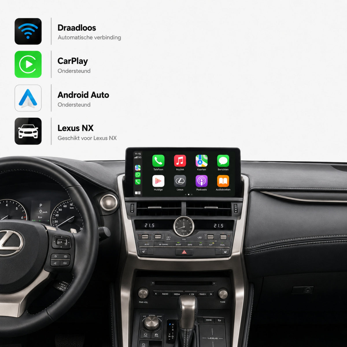 Lexus NX | 2014 t/m 2017 | CarPlay & Android Auto Box | Kleine Touchpad-1