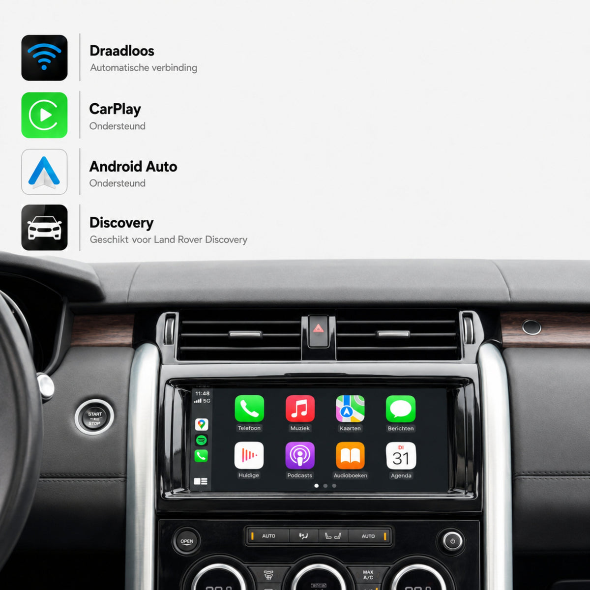 Land Rover Discovery | 2016 t/m 2019 | CarPlay & Android Auto Box | Harman-1
