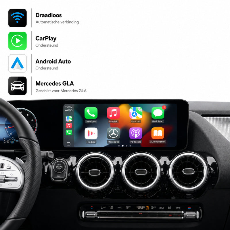 Mercedes GLA-Klasse H247 | 2020 t/m 2026 | CarPlay & Android Auto Box | NTG 6.0 (MBUX)-1