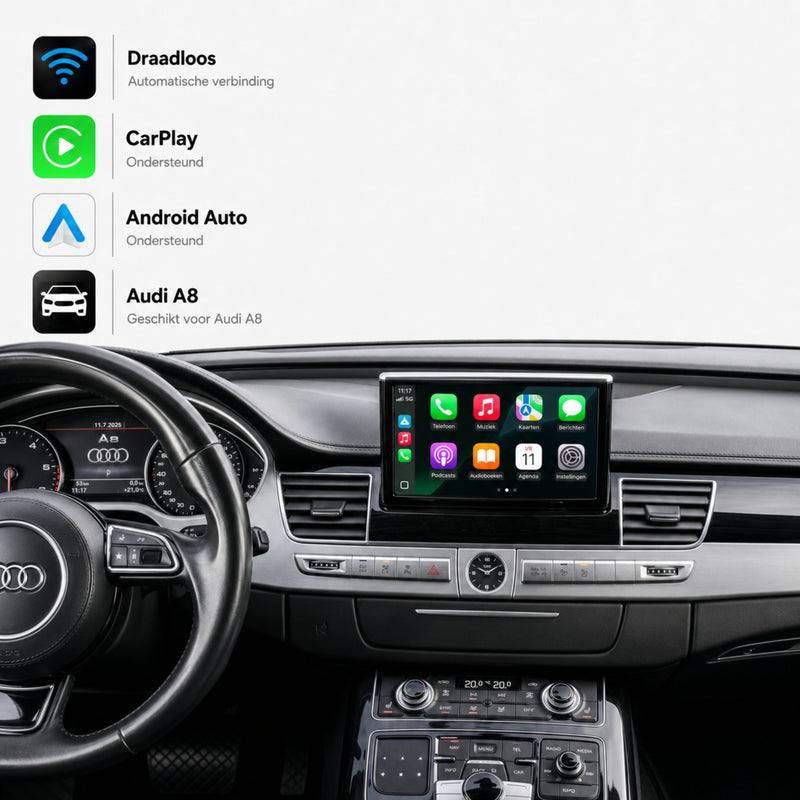 Audi A8 | 2010 t/m 2018 | CarPlay & Android Auto Box | MMI 3G-1