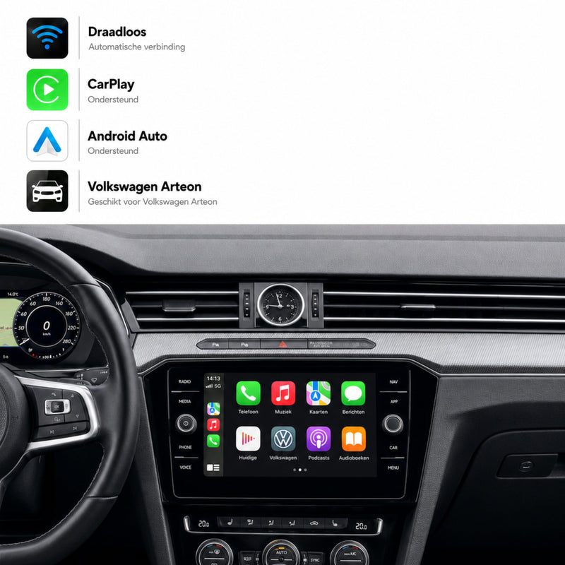 Volkswagen Arteon | 2017 t/m 2026 | CarPlay & Android Auto Box | MIB-1