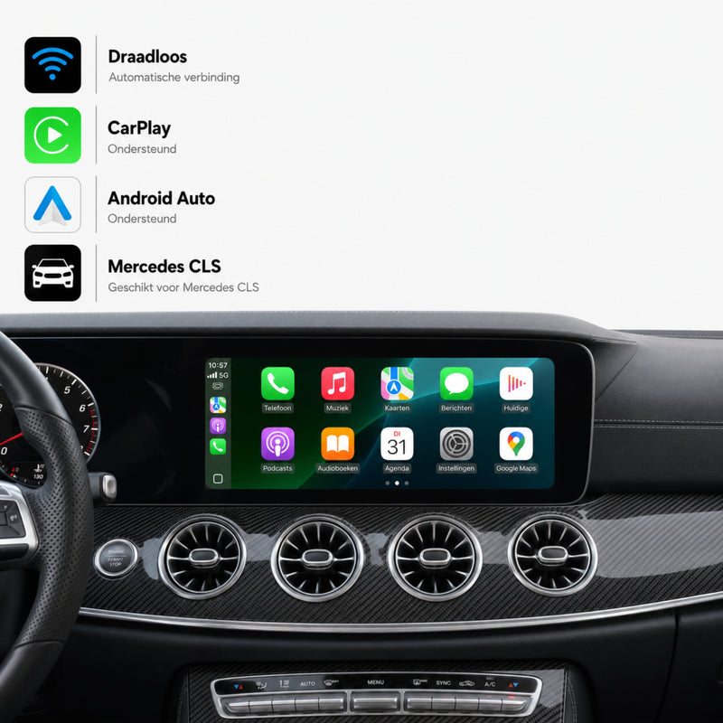 Mercedes CLS-Klasse W257 | 2021 t/m 2024 | CarPlay & Android Auto Box | NTG 6.0 (MBUX)-1