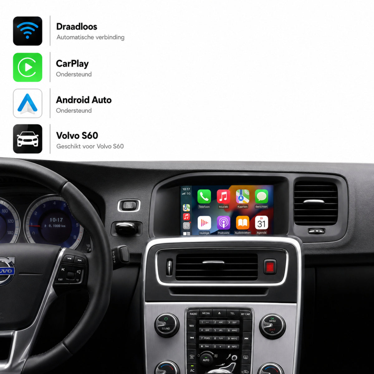 Volvo S60 | 2010 bis 2013 | CarPlay & Android Auto Box | Sensus