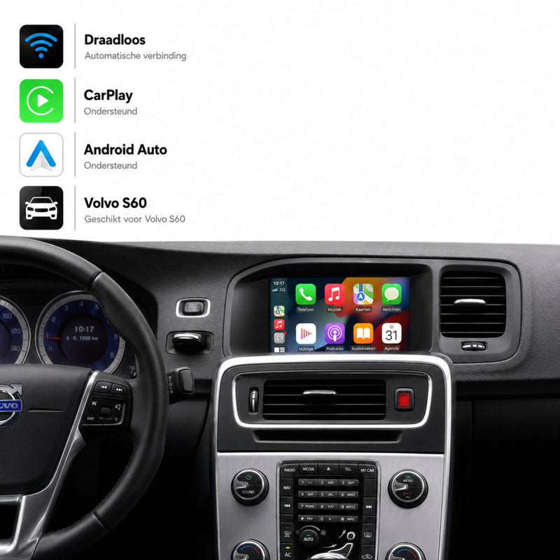 Volvo S60 | 2010 t/m 2013 | CarPlay & Android Auto Box | Sensus-1