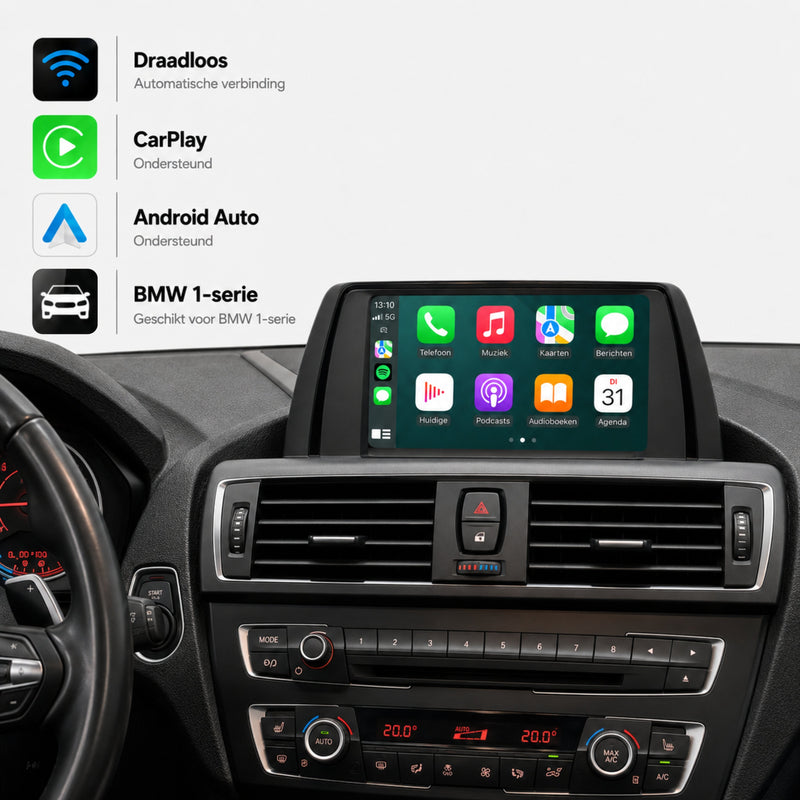 BMW 1 Serie E81/E82/E87/E88 | 2009 t/m 2013 | CarPlay & Android Auto Box | CIC-1