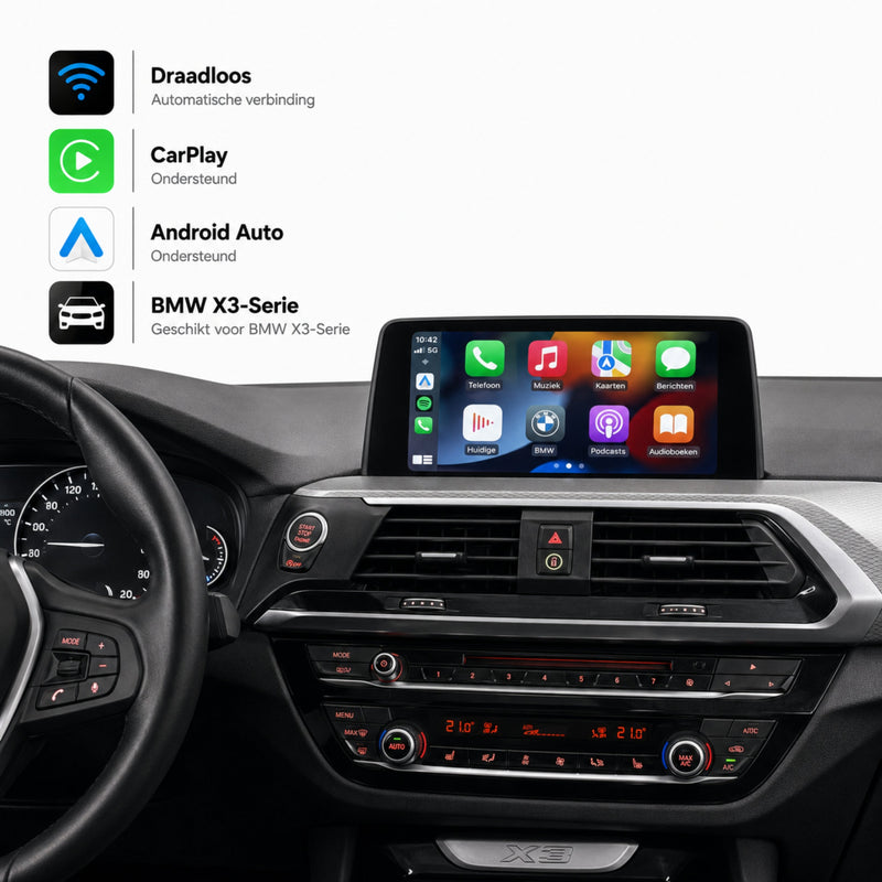 BMW X3 G01 | 2017 t/m 2021 | CarPlay & Android Auto Box | NBT EVO-1