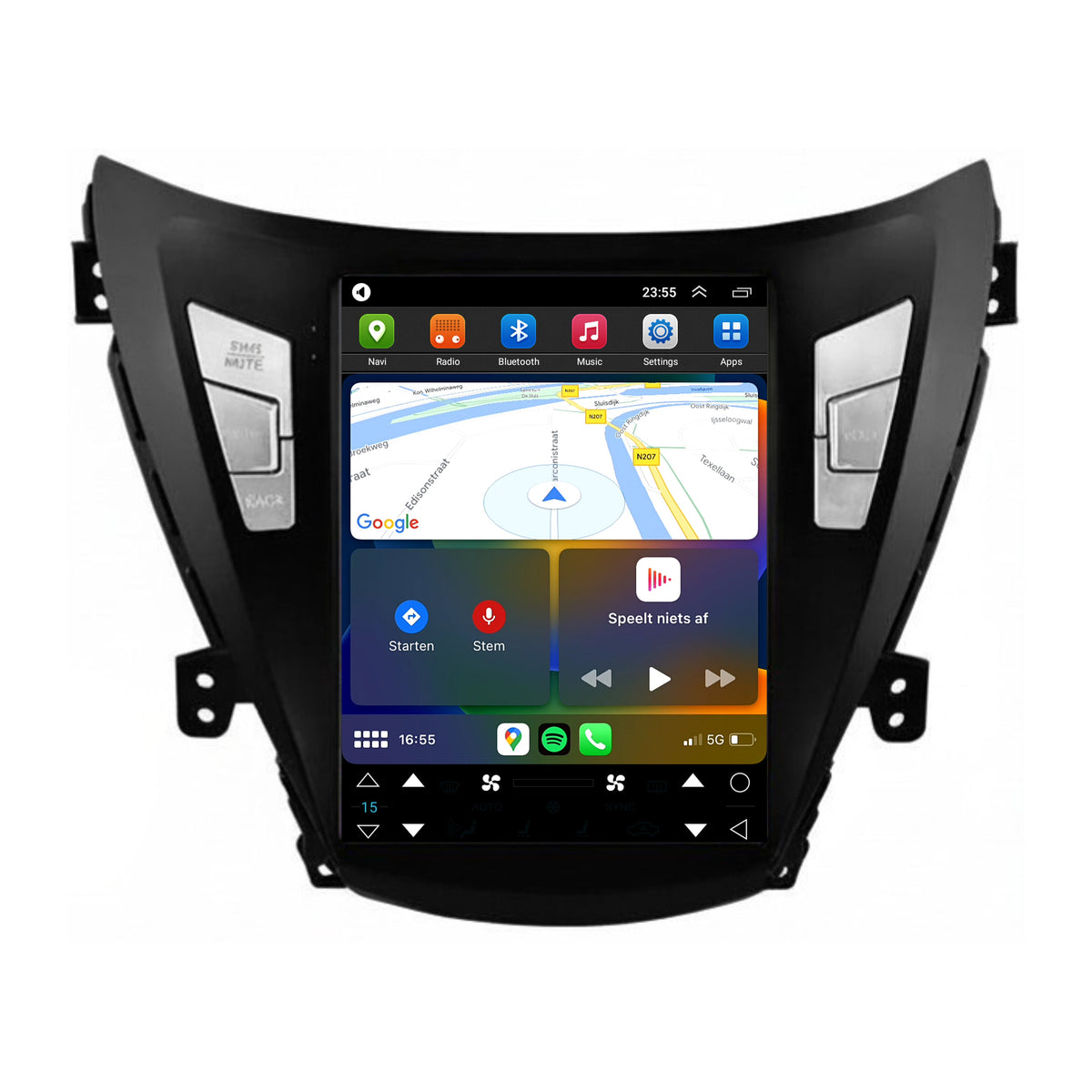 Hyundai Elantra Avante i35 CarPlay & Android Auto autoradio | 2011 t/m 2013 | Android 15 | Davilon-3