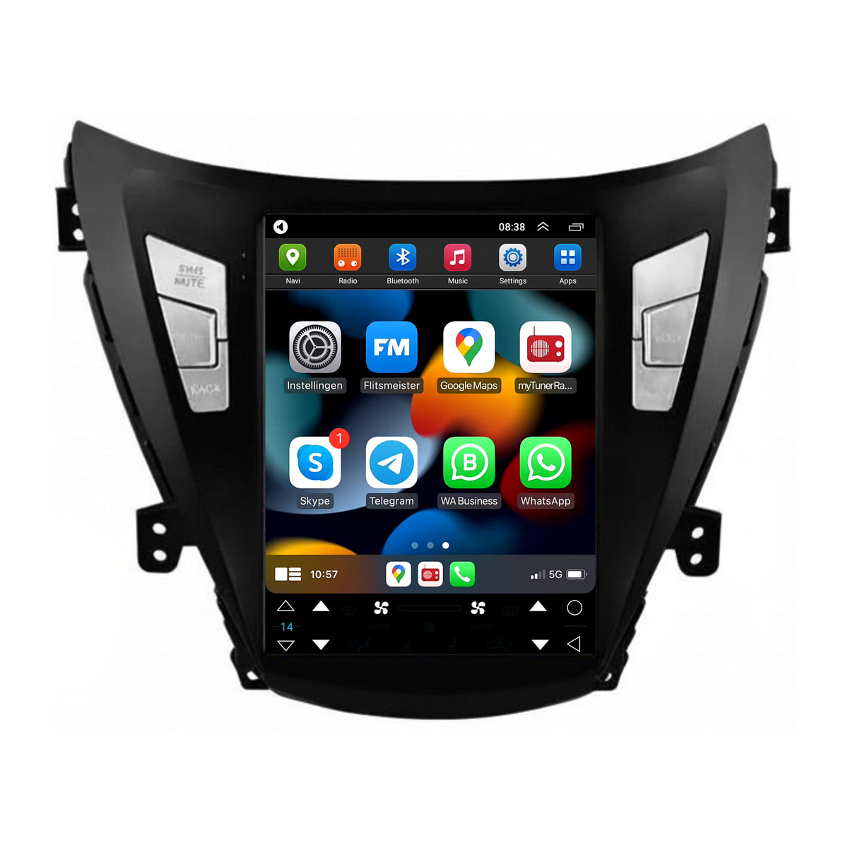 Hyundai Elantra Avante i35 CarPlay & Android Auto autoradio | 2011 t/m 2013 | Android 15 | Davilon-1