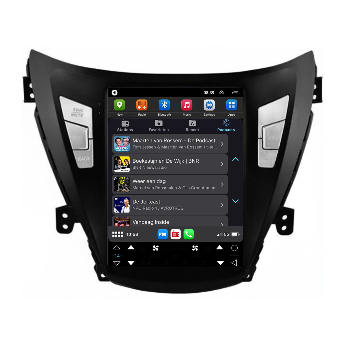 Hyundai Elantra Avante i35 CarPlay & Android Auto autoradio | 2011 t/m 2013 | Android 15 | Davilon-4
