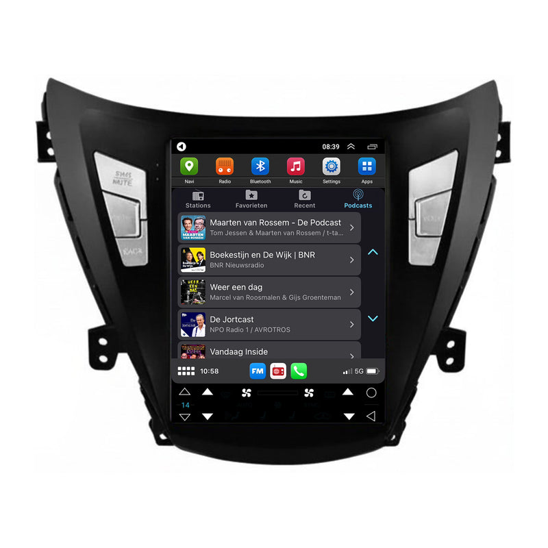 Hyundai Elantra Avante i35 CarPlay & Android Auto autoradio | 2011 t/m 2013 | Android 15 | Davilon-4