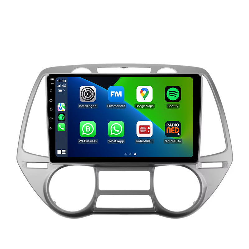 Hyundai i20 | Android 13 | Autoradio | 2008 t/m 2014 | CarPlay & Android Auto-1