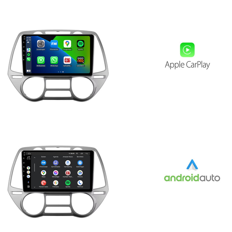 Hyundai i20 | Android 13 | Autoradio | 2008 t/m 2014 | CarPlay & Android Auto-2