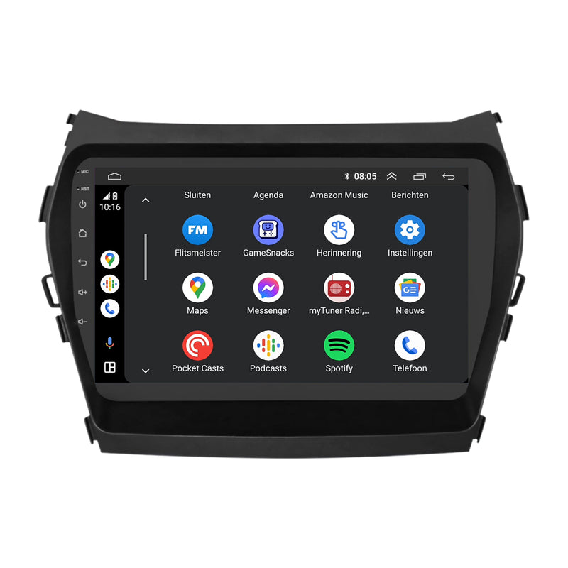 Hyundai Santa Fe CarPlay & Android Auto autoradio | 2012 t/m 2018 | Android 15 | Davilon-3
