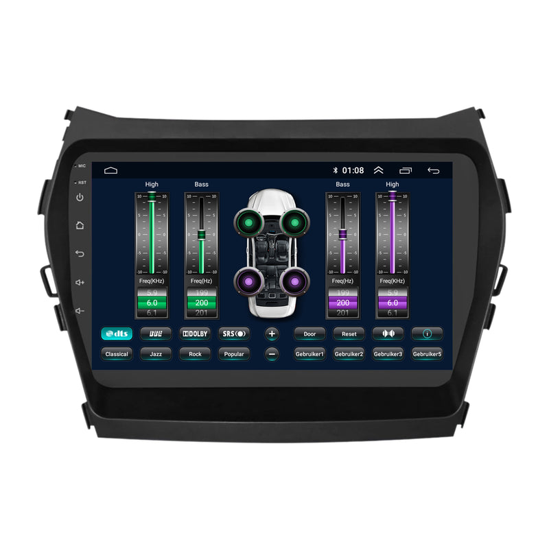 Hyundai Santa Fe CarPlay & Android Auto autoradio | 2012 t/m 2018 | Android 15 | Davilon-6