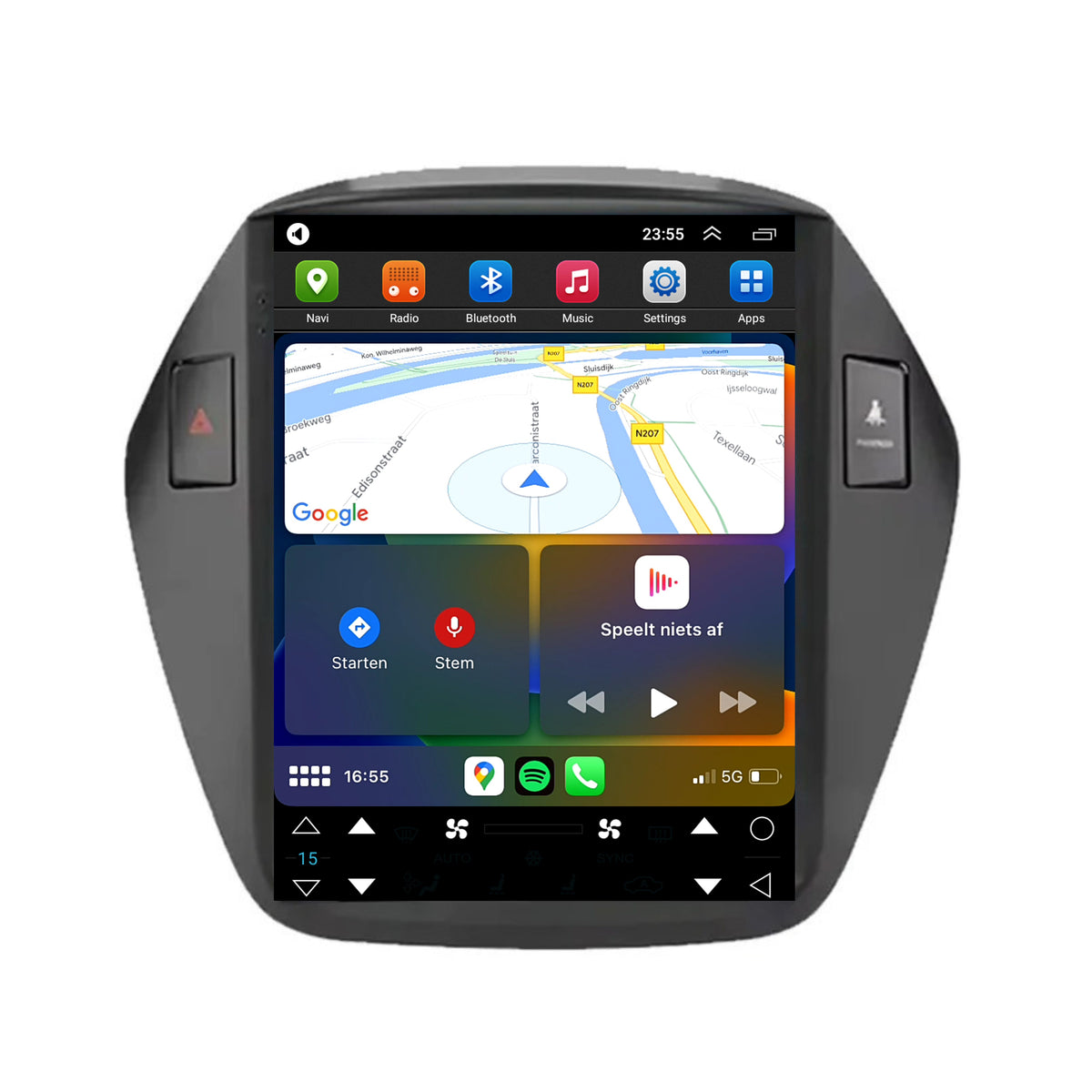 Hyundai ix35 CarPlay & Android Auto Autoradio | 2009 bis 2015 | Android 13 | Davilon | Großer Bildschirm-4