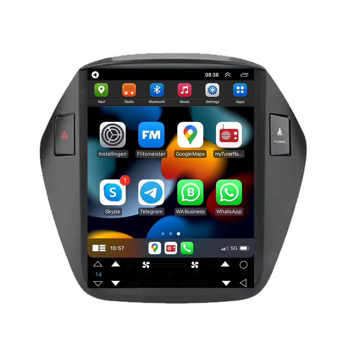 Hyundai ix35 CarPlay & Android Auto Autoradio | 2009 bis 2015 | Android 13 | Davilon | Großer Bildschirm-1