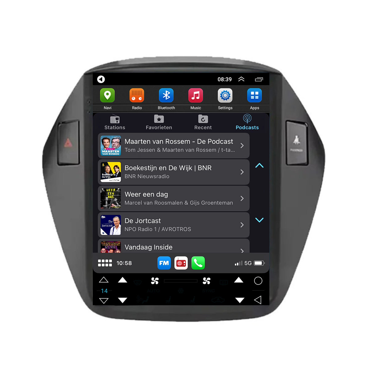 Hyundai ix35 CarPlay & Android Auto Autoradio | 2009 bis 2015 | Android 13 | Davilon | Großer Bildschirm-5