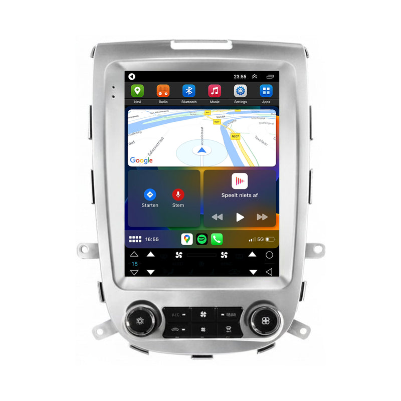 Hyundai Santa Fe 2 CarPlay & Android Auto autoradio | 2006 t/m 2012 | Android 15 | Davilon | Zilver-4