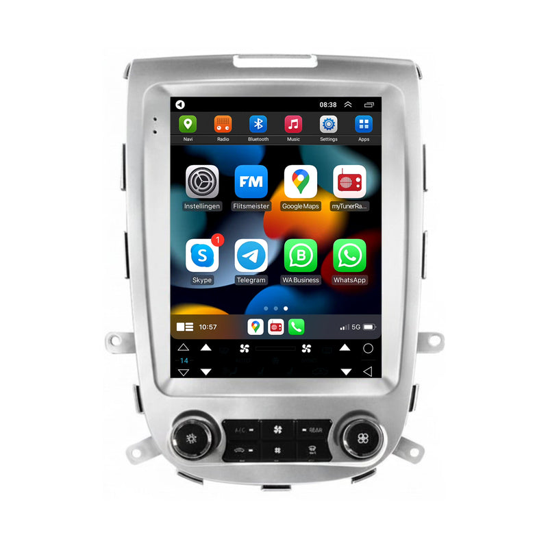 Hyundai Santa Fe 2 CarPlay & Android Auto autoradio | 2006 t/m 2012 | Android 15 | Davilon | Zilver-1