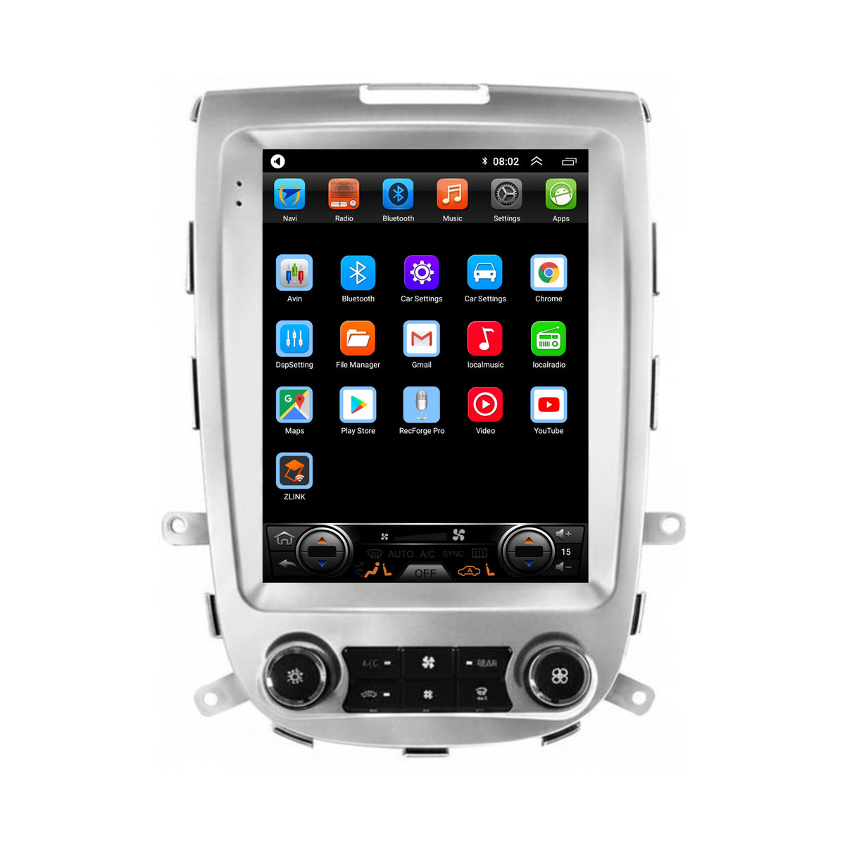 Hyundai Santa Fe 2 CarPlay & Android Auto autoradio | 2006 t/m 2012 | Android 15 | Davilon | Zilver-6