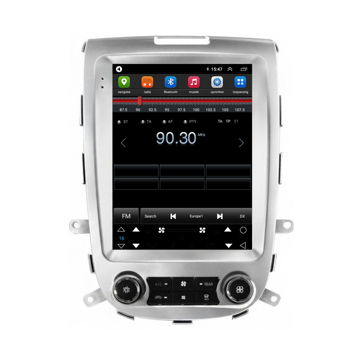 Hyundai Santa Fe 2 CarPlay & Android Auto autoradio | 2006 t/m 2012 | Android 15 | Davilon | Zilver-7