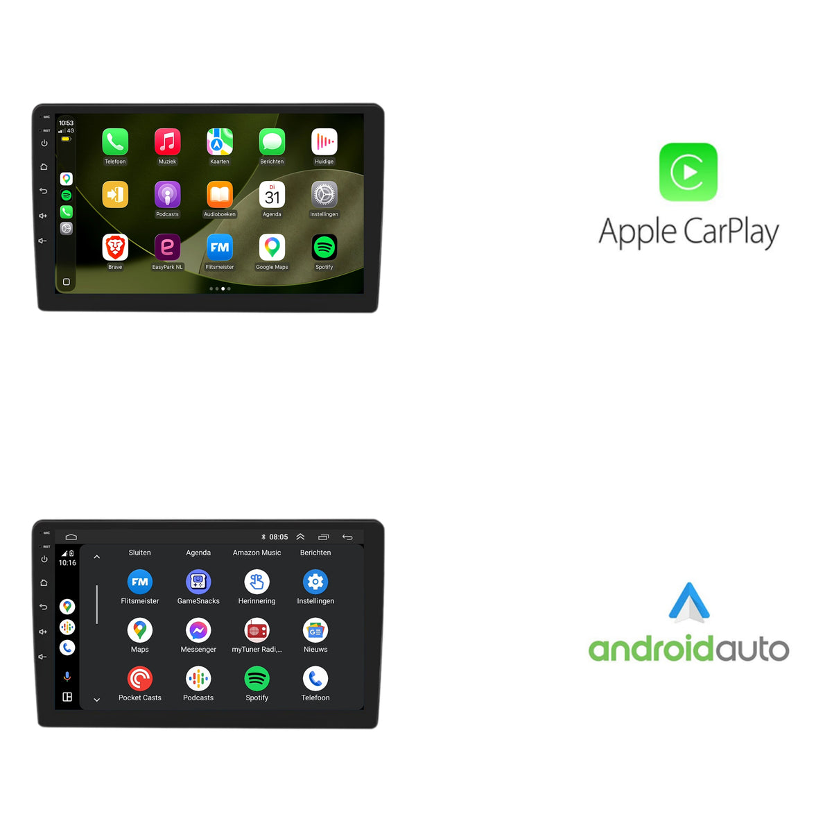 Jeep Compass CarPlay & Android Auto autoradio | 2010 t/m 2016 | Android 15 | Davilon-2