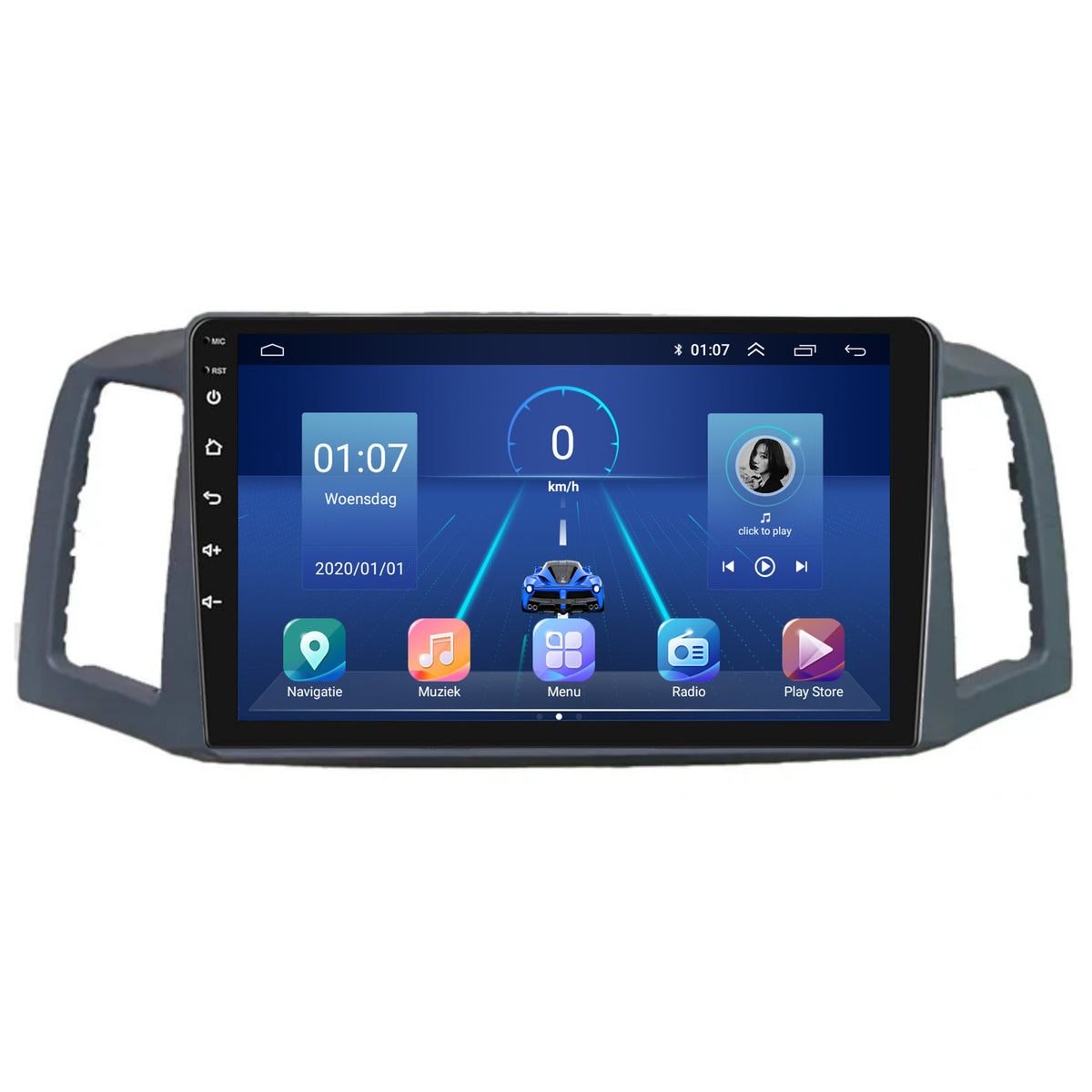 Jeep Grand Cherokee CarPlay & Android Auto autoradio | 2004 t/m 2007 | Android 15 | Davilon | 9 inch-6