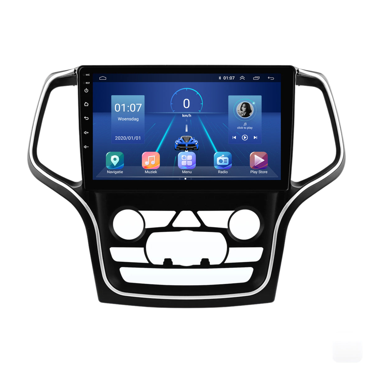 Jeep Grand Cherokee CarPlay & Android Auto autoradio | 2014 t/m 2020 | Android 15 | Davilon-6