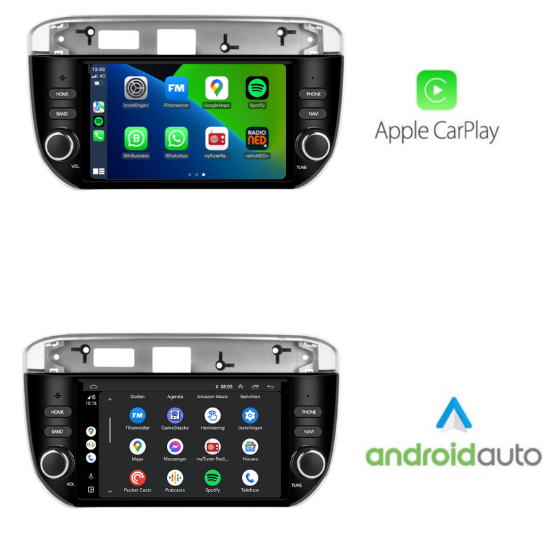 Fiat Punto/Linea CarPlay & Android Auto autoradio | 2010 t/m 2016 | Android 15 | Davilon-5