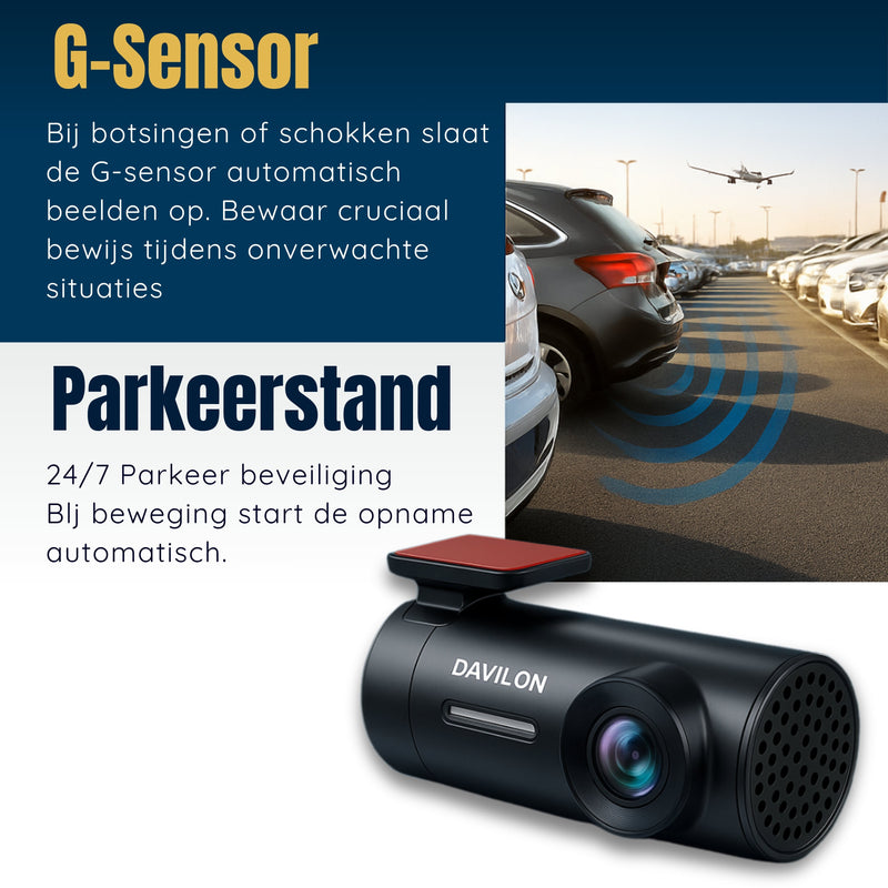 Davilon D1-PRO Dashcam | 1080P FULL HD | 2025 APP Model-6