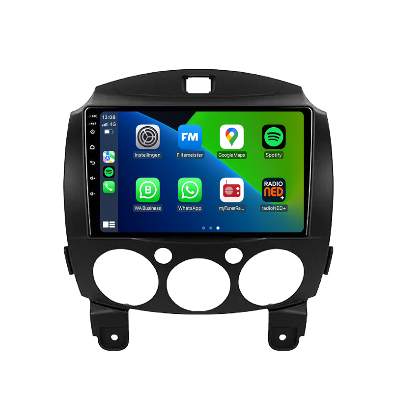 Mazda 2 | Android 13 | Autoradio | 2008 t/m 2014 | CarPlay & Android Auto-1