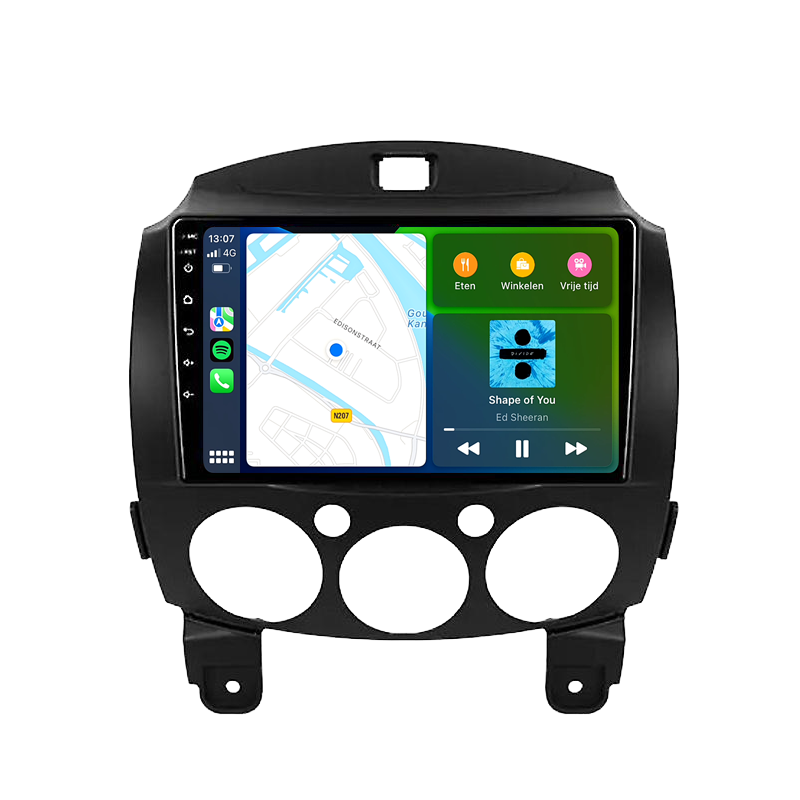 Mazda 2 | Android 13 | Autoradio | 2008 t/m 2014 | CarPlay & Android Auto-5