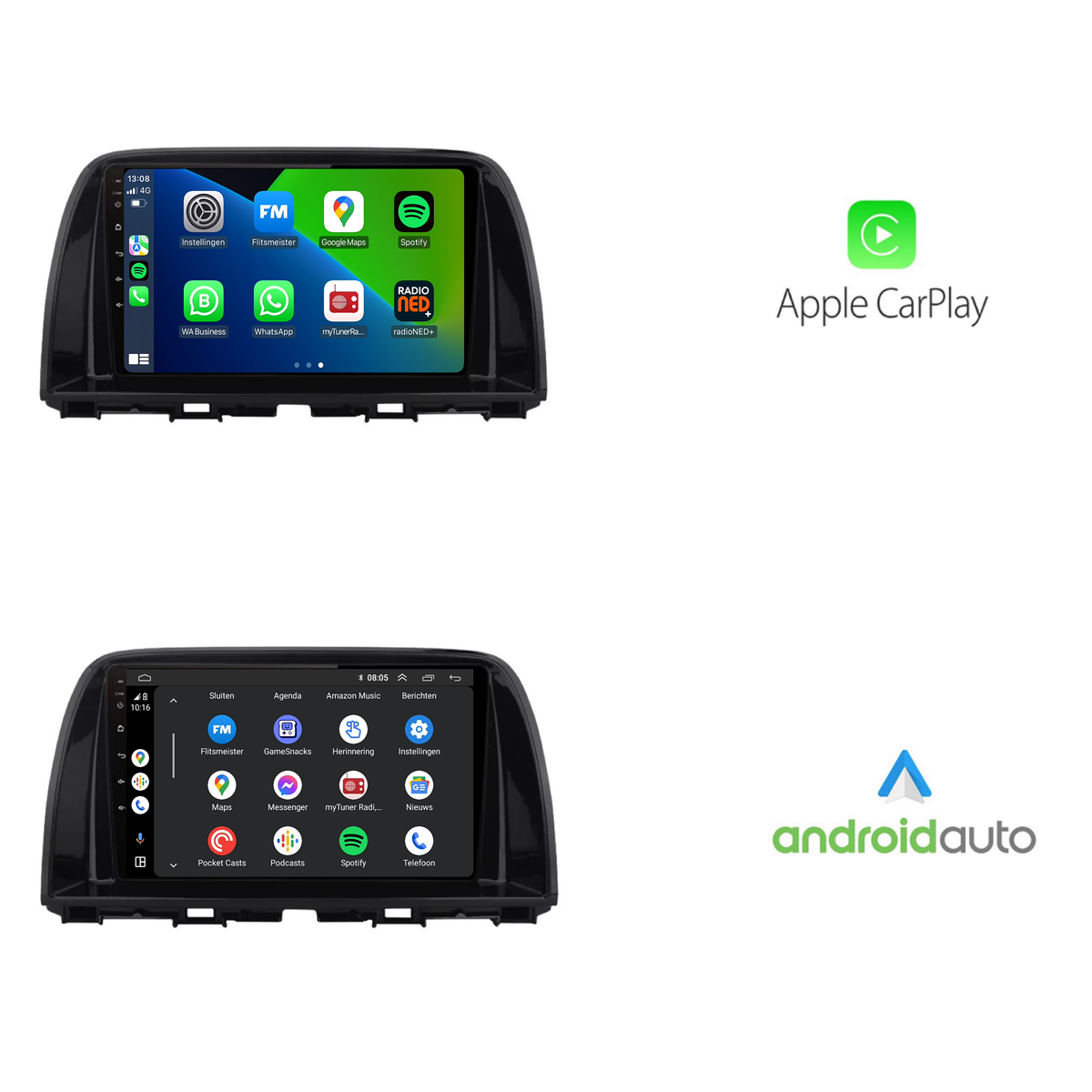 Mazda 6 CarPlay & Android Auto Autoradio | 2012 bis 2015 | Android 13 | Davilon
