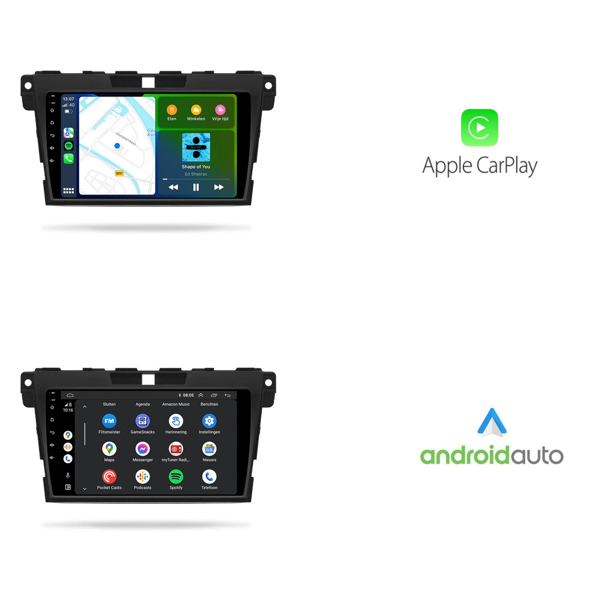 Mazda CX-7 CarPlay & Android Auto car radio | 2006 to 2012 | Android 13 | Davilon-2