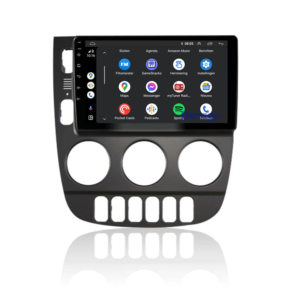Mercedes ML CarPlay autoradio | 1999 t/m 2004 | Denago DNG-A332 | 9 inch | Android 13 | Draadloos CarPlay & Android Auto | Extra Side Button