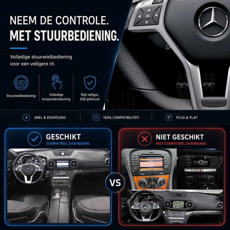 Mercedes SL W231 | 2012 t/m 2016 | CarPlay & Android Auto Box | NTG 4.5-6